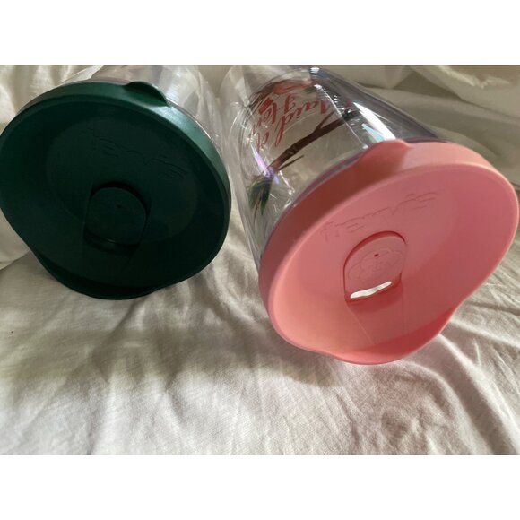 Bride & Maid Of Honor Tervis Tumblers With Lids 24 Oz Wedding Gifts Clear Plasti - Picture 8 of 8